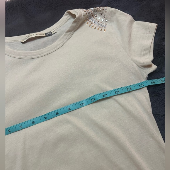 NWOT Christian Audigier Embellished Top - Picture 5 of 8
